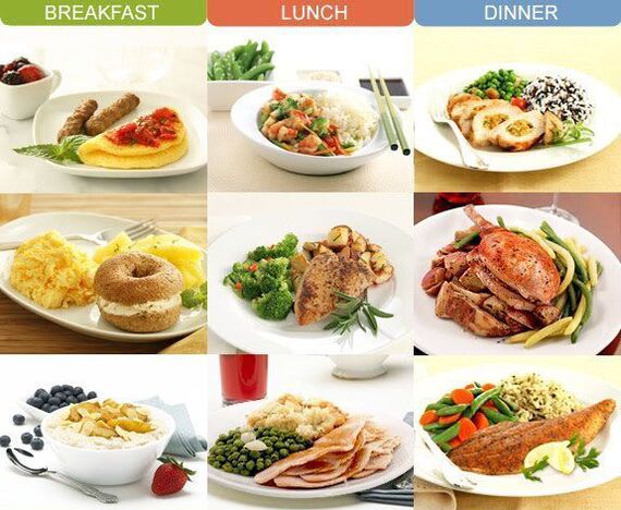 Repas diététiques pour le petit-déjeuner, le déjeuner et le dîner en cas de pancréatite
